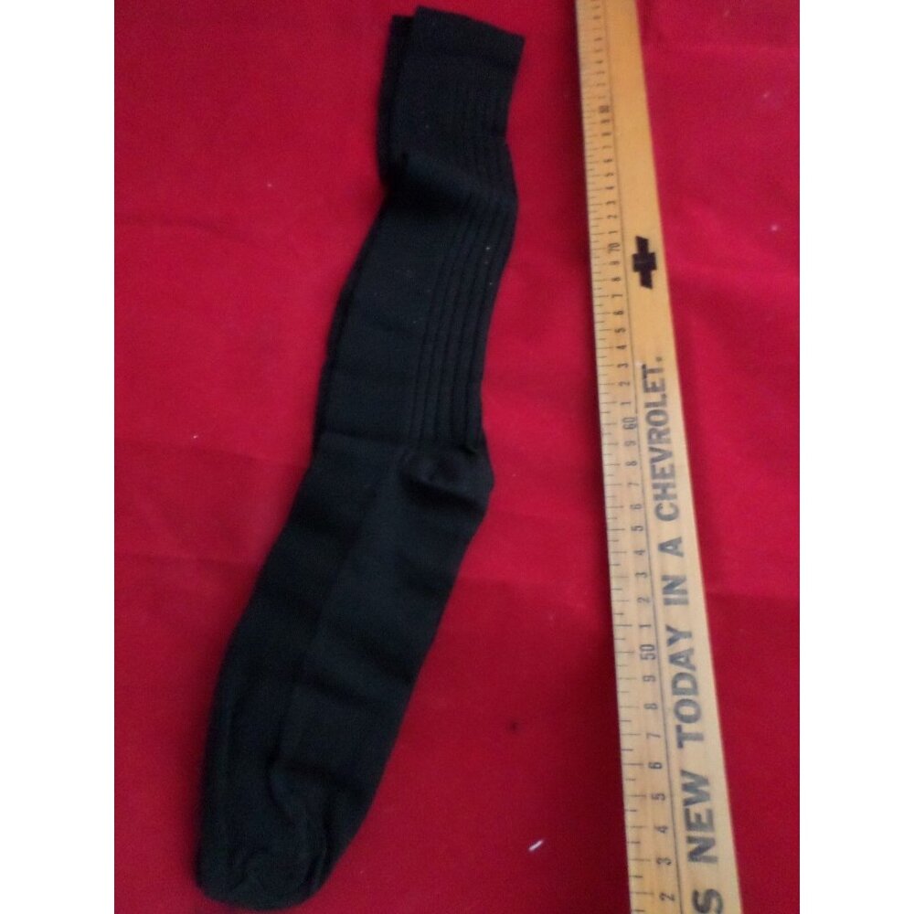 1 Pair Large Gold Medal Over the Calf Mens Dress Support Socks Made in USA Black - Picture 4 of 4